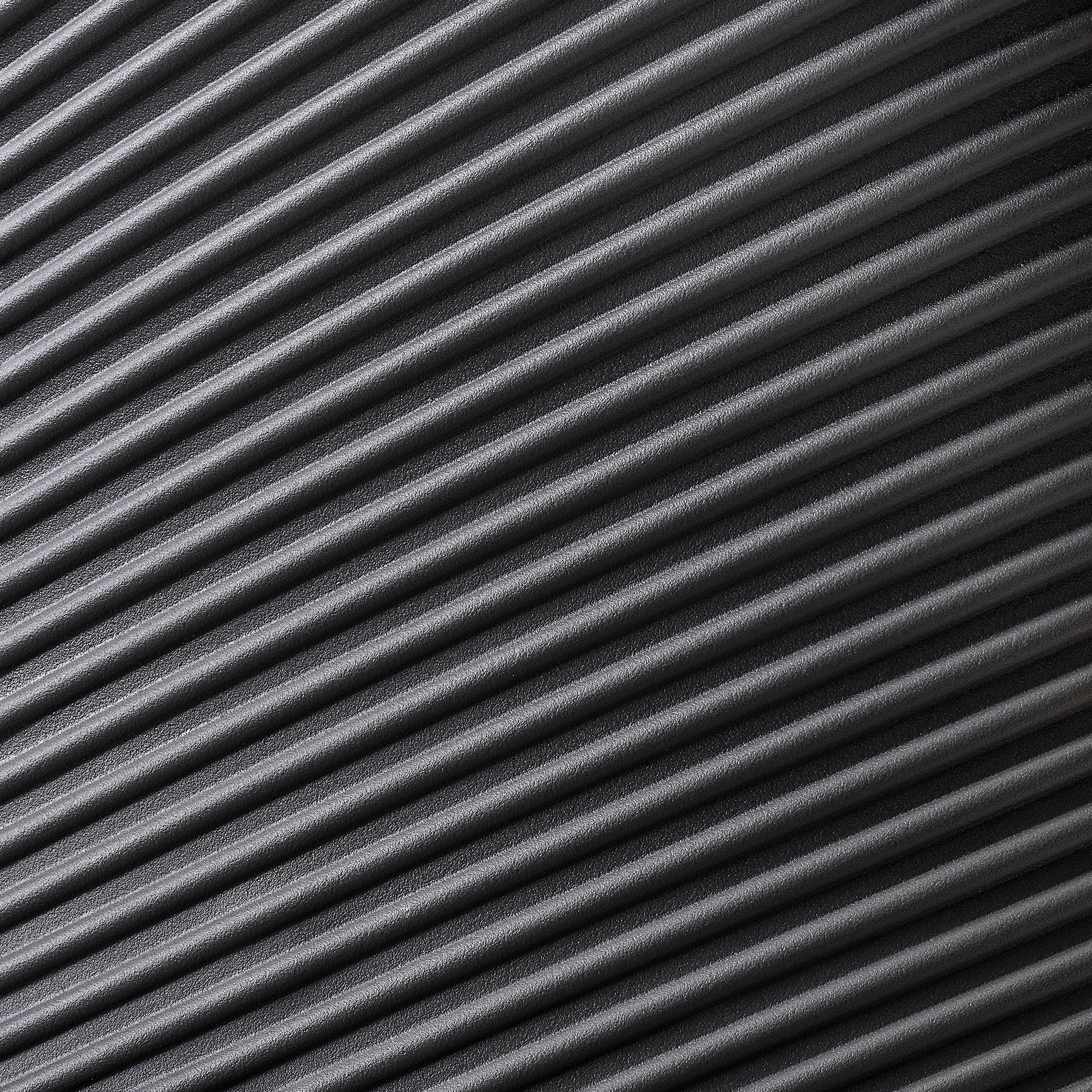 Eureka Ergonomic Dark gray microfiber leather backrest texture with ribbed detail on Royal Rowan executive chair, highlighting material.