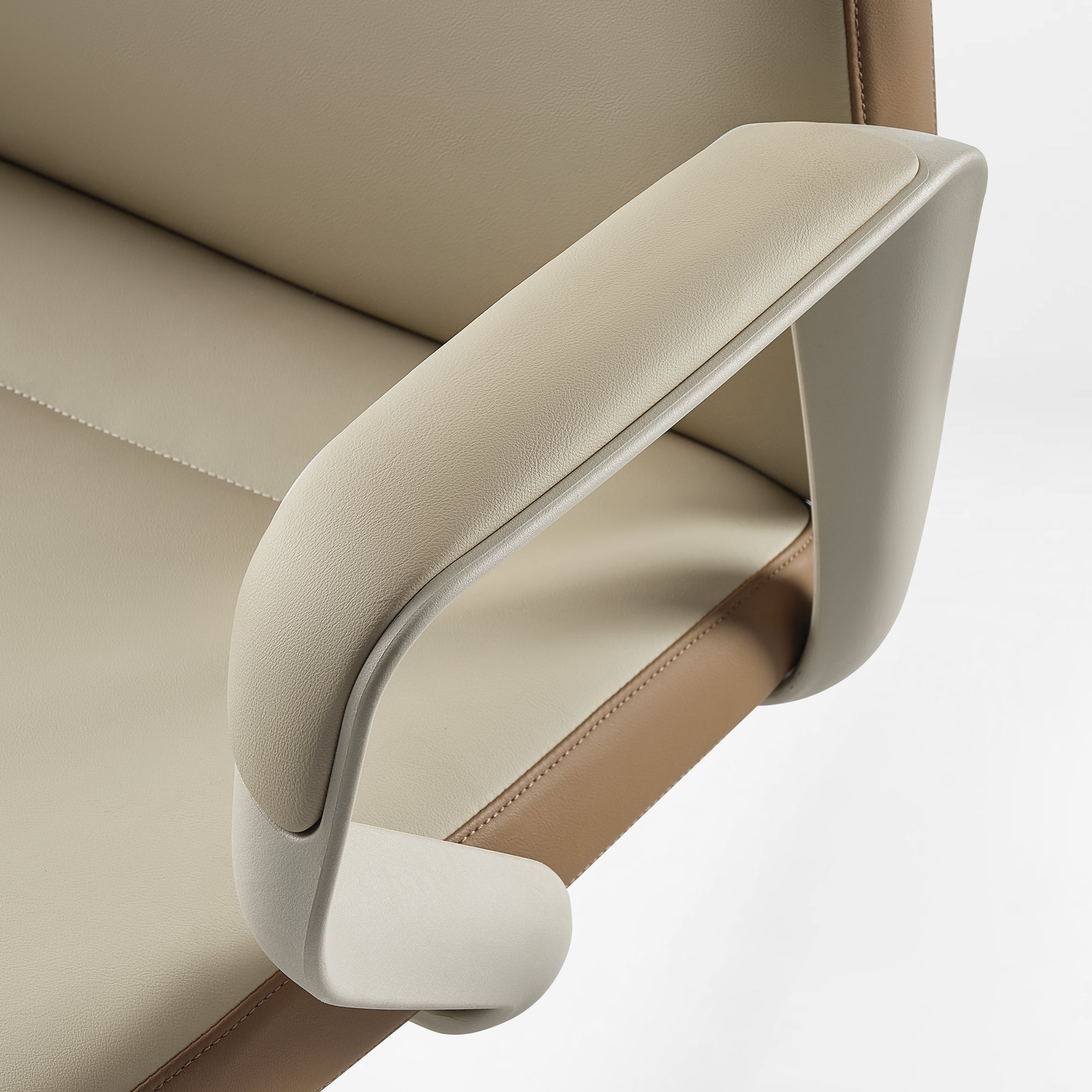 Clara Executive Office Chair with premium leather armrests