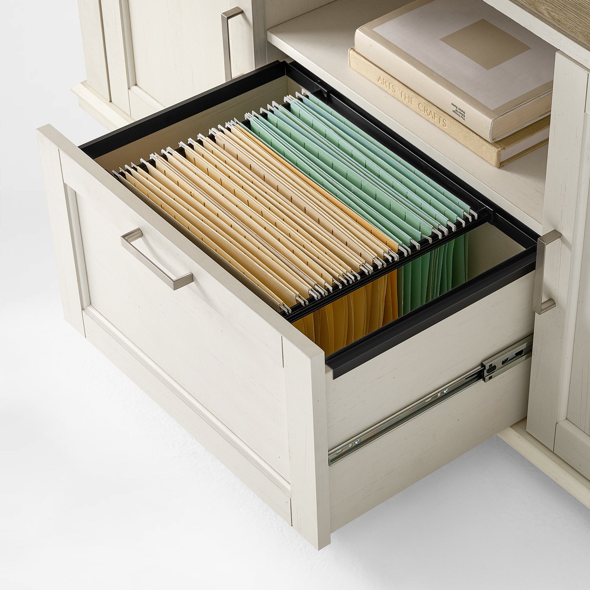 Eureka Ergonomic Ark ES Executive Desk Sonoma Oak With Storage Drawer.