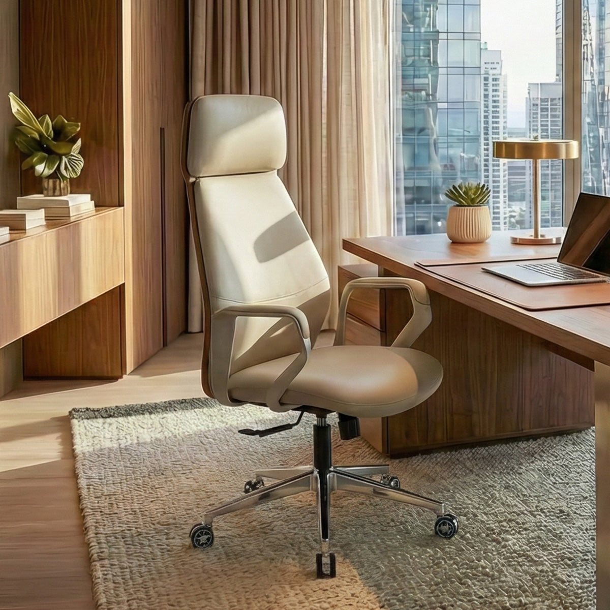 Aric, Faux Leather Executive Office Chair