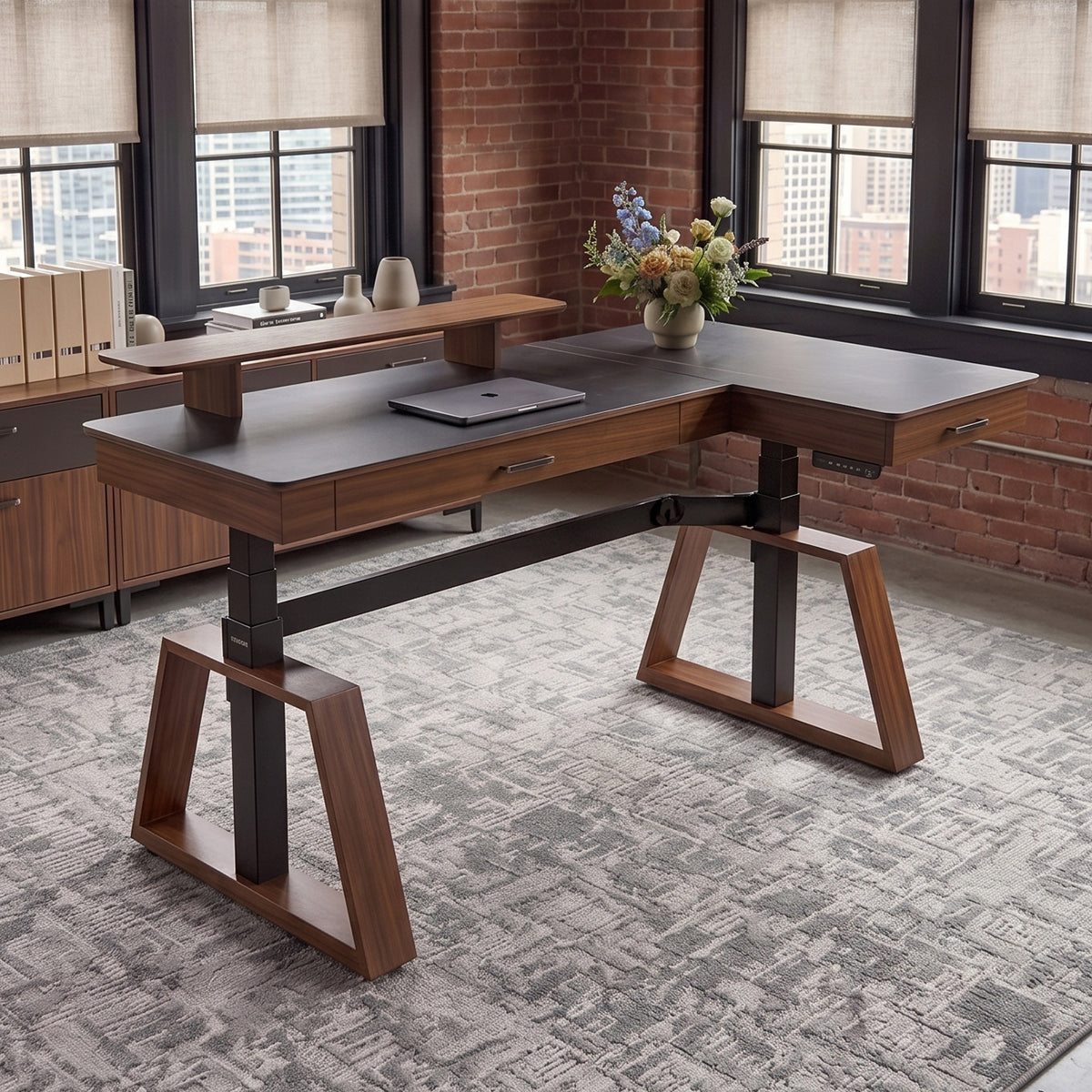 Ark Pro L-Shaped Standing Desk (63"x23")