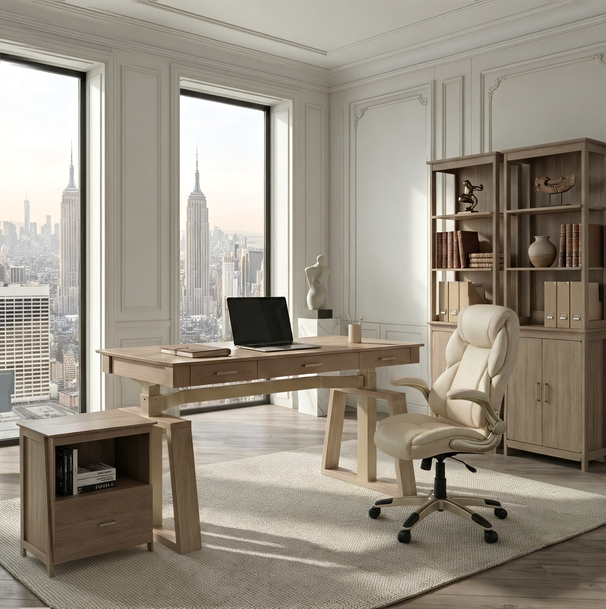 Galene, Faux Leather Office Chair