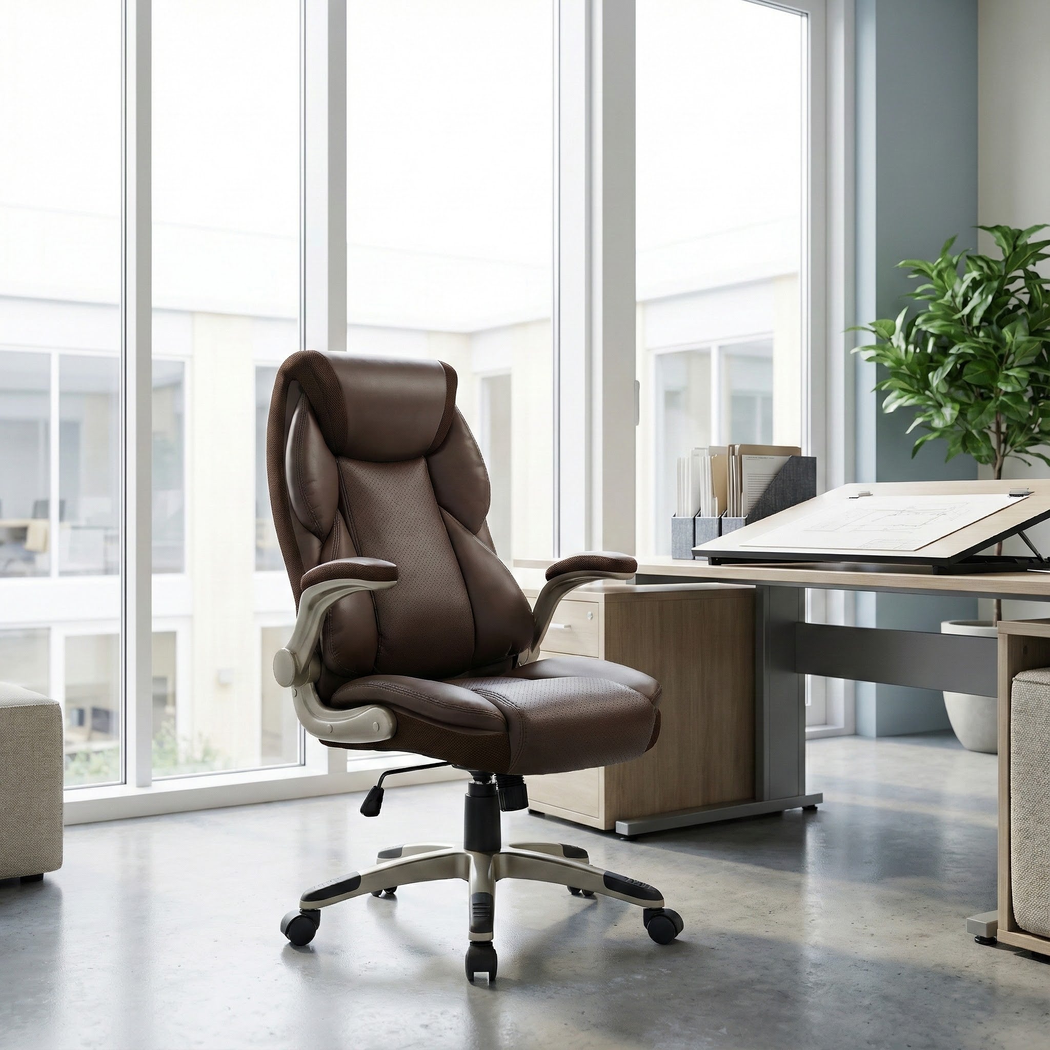 Galene, Faux Leather Office Chair