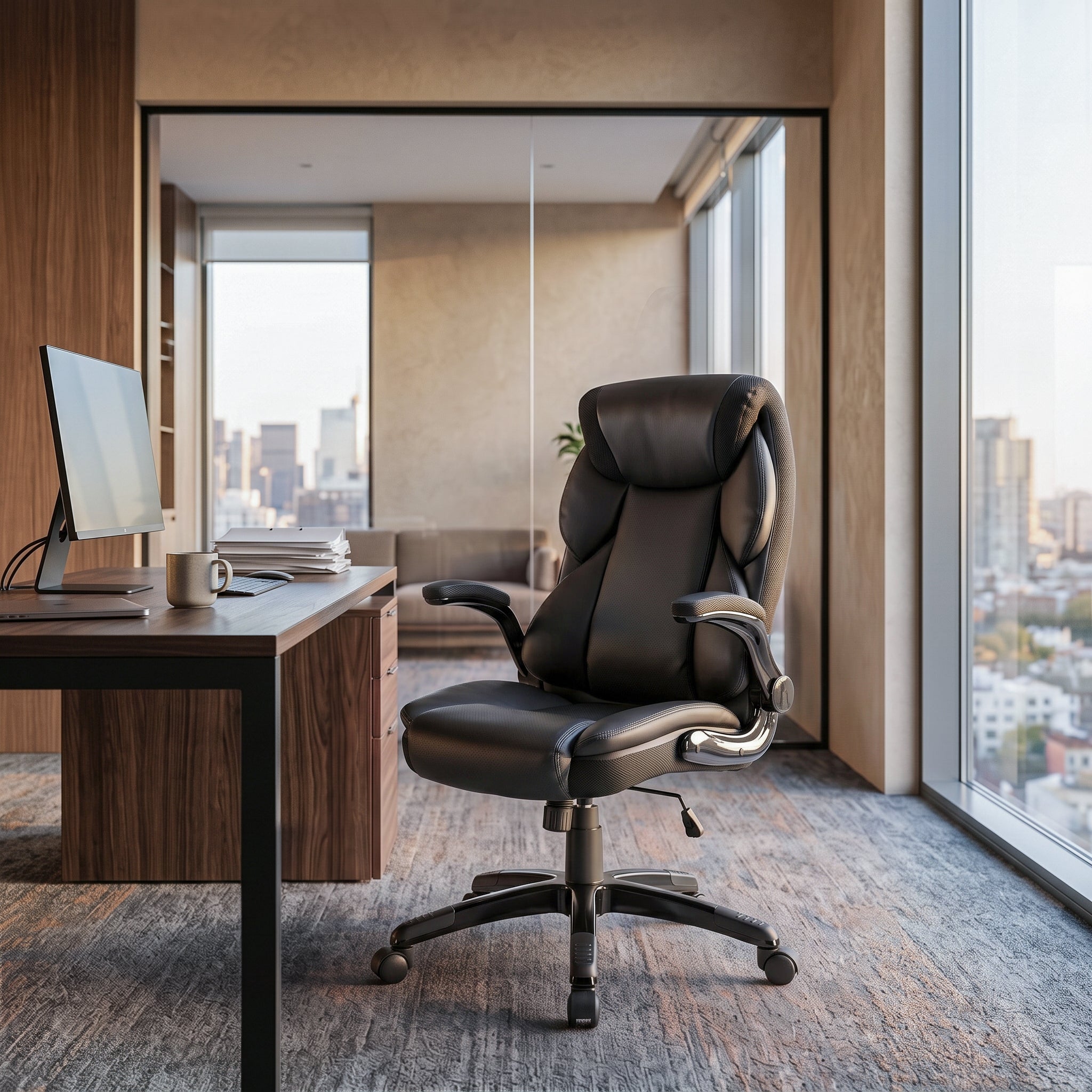 Galene, Faux Leather Office Chair