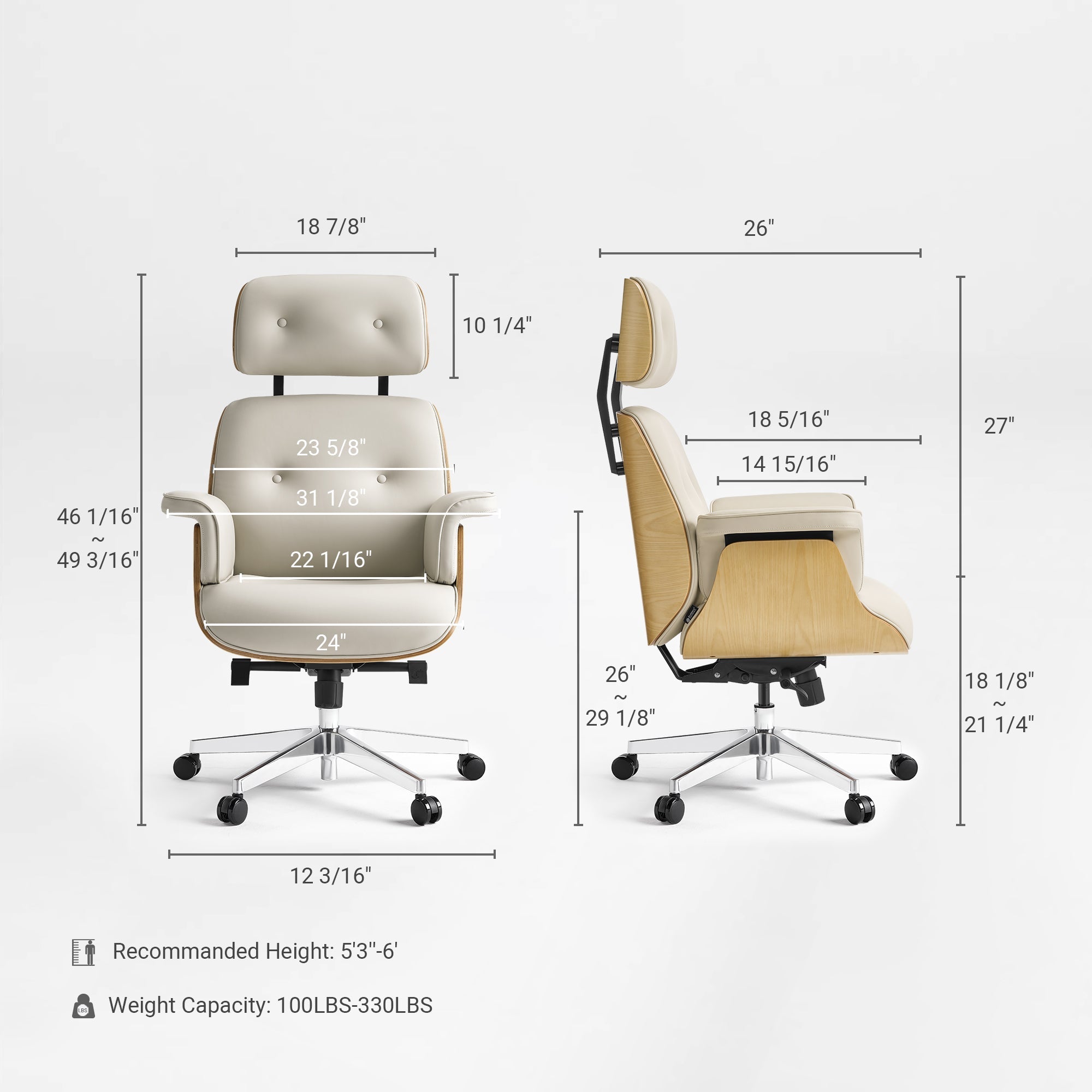 Mathias, Napa Leather Executive Office Chair