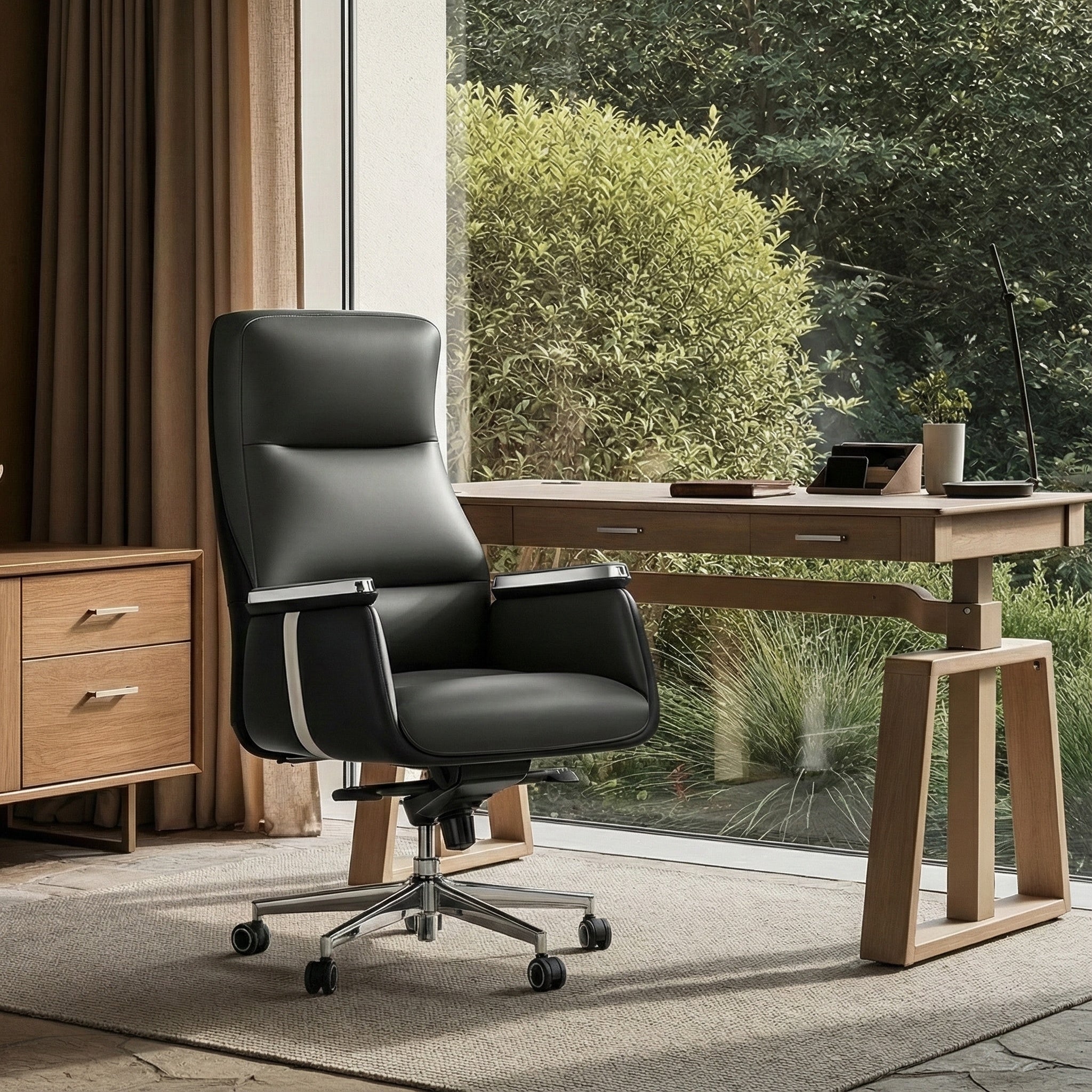 Royal II, Silicone & Leather Executive Ergonomic Office Chair