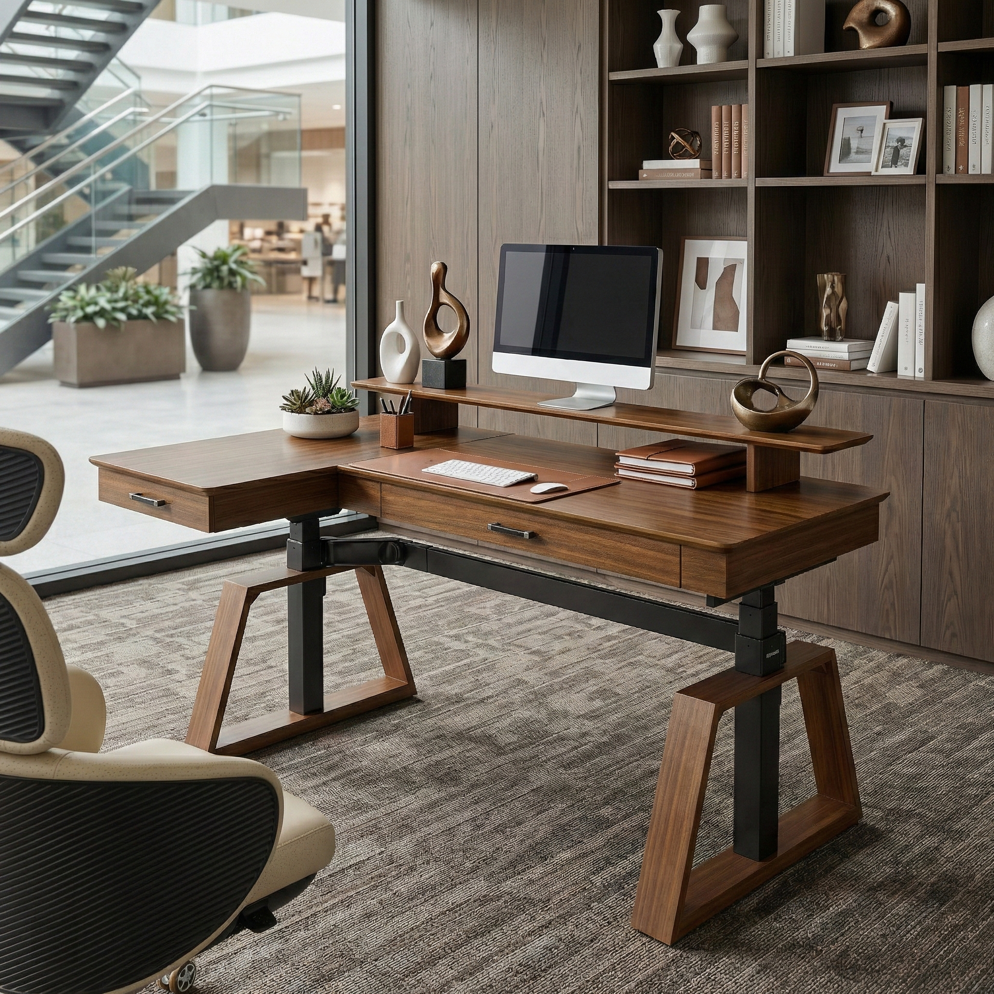 Ark Pro L-Shaped Standing Desk (63"x23")