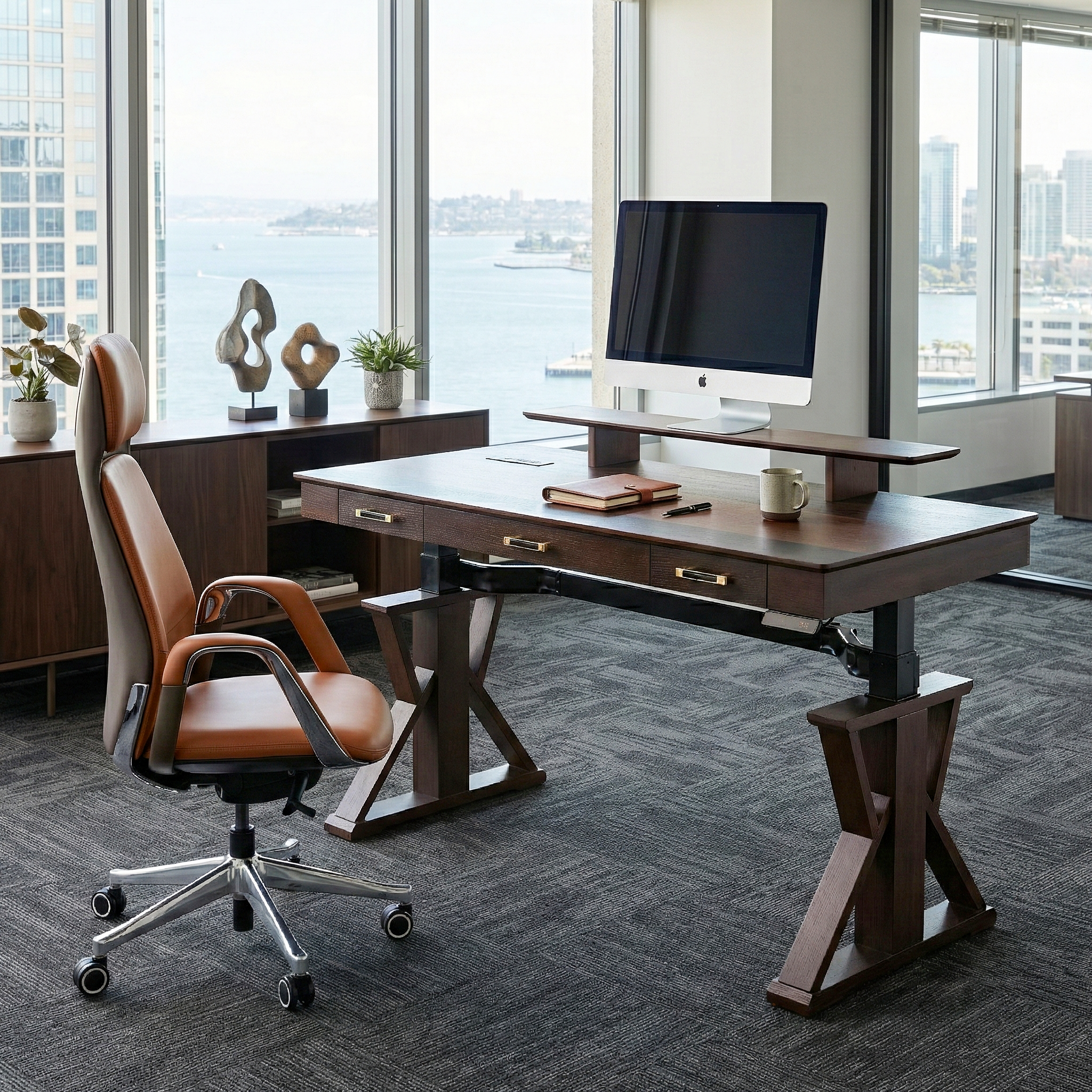 Ark SWS Pro Executive Standing Desk (63"x29")