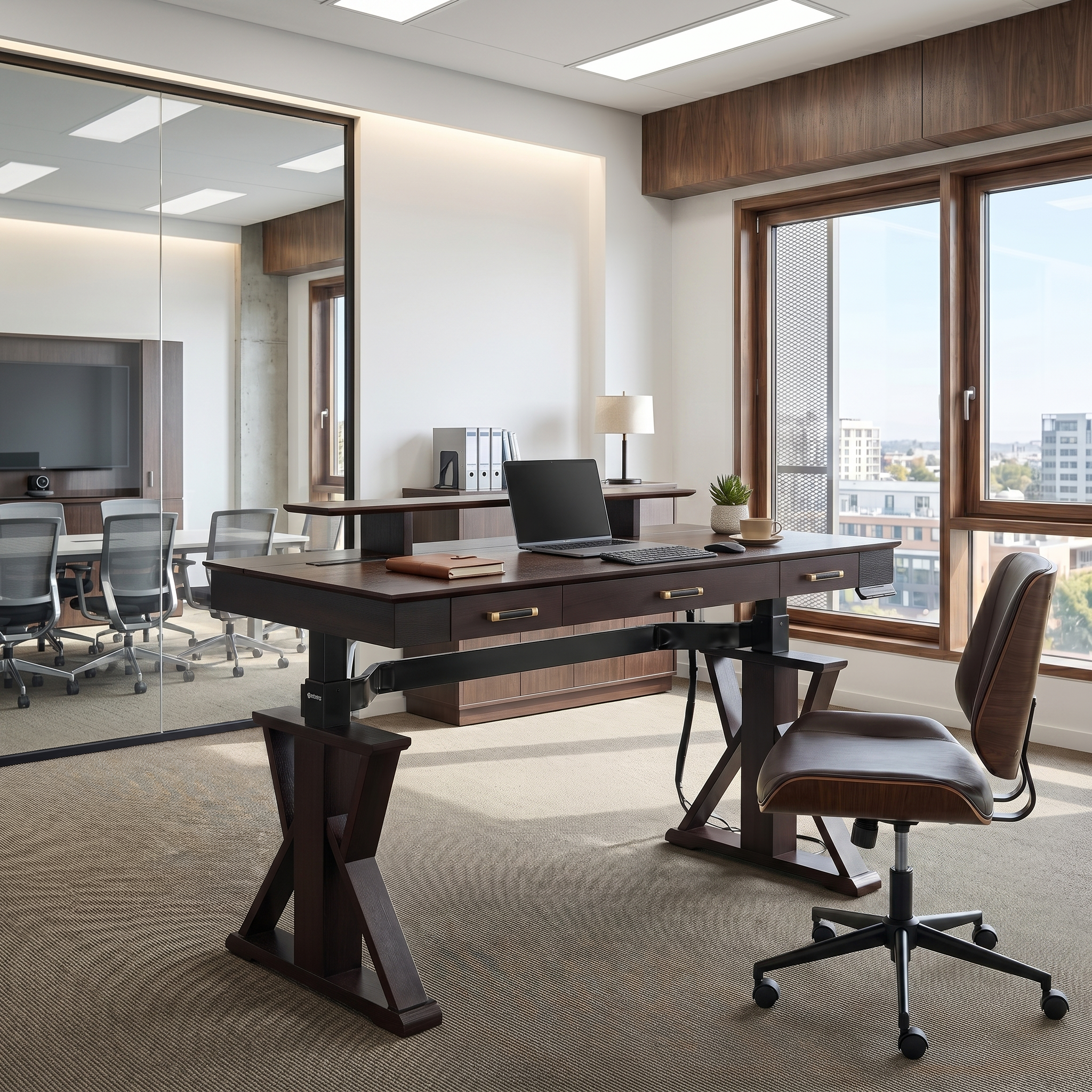 Ark SWS Pro Executive Standing Desk (63"x29")