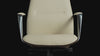 Leather High Back Executive Office Chair, Beige White,Video