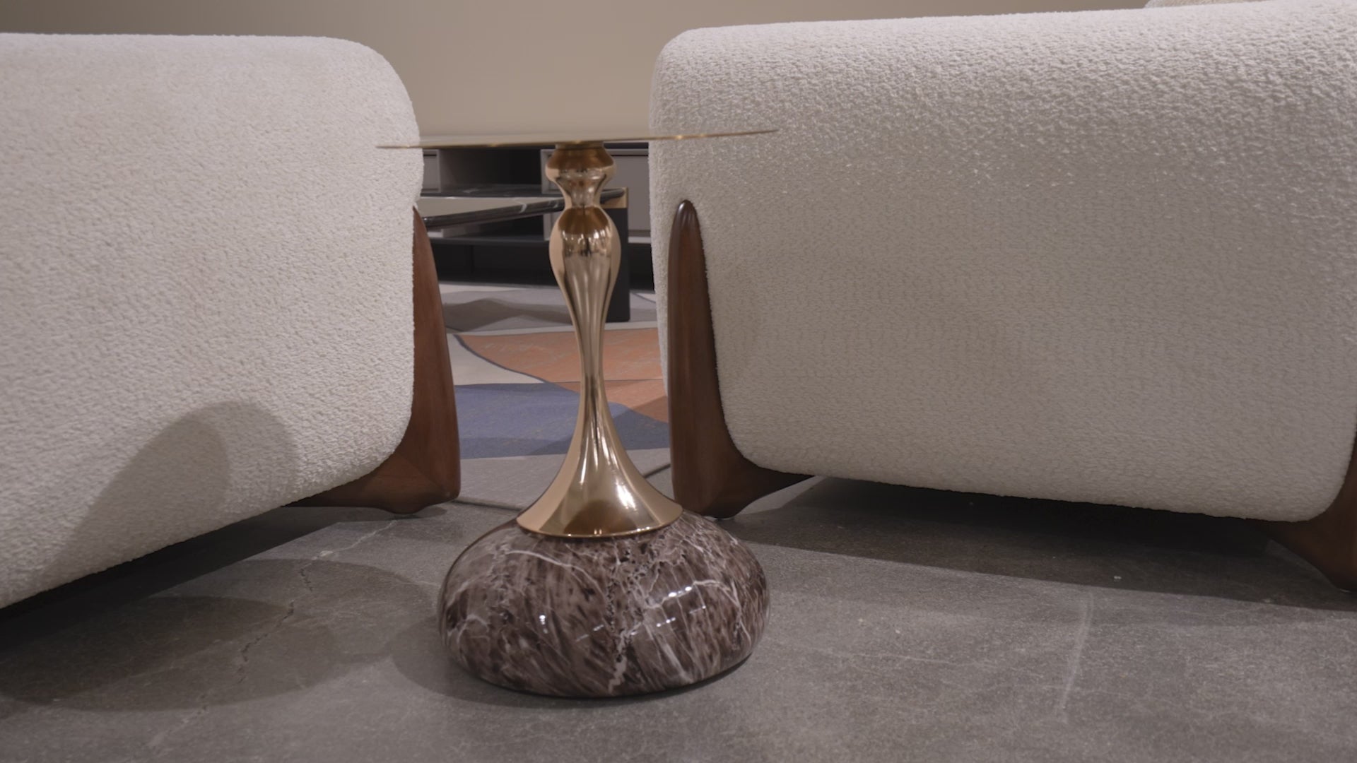 Eureka Ergonomic 15" Round Metal Top Side Table Video